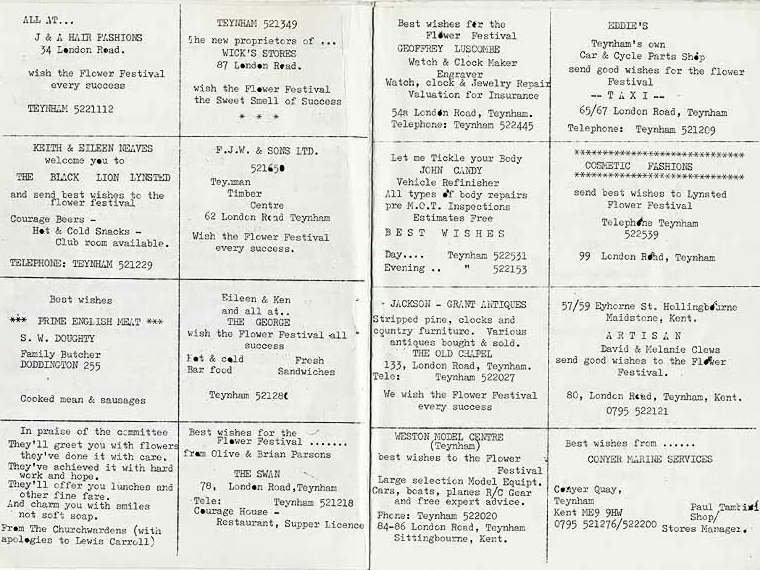 &quot;Saints and Seasons&quot; - Programme 4